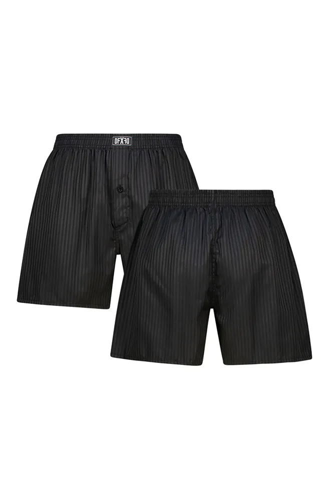 Gabriel Satin Woven Boxers _ 158320 _ Black sold by Dunns