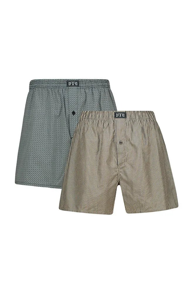 Eli Woven Boxers 2pk _ 157271 _ Black sold by Dunns