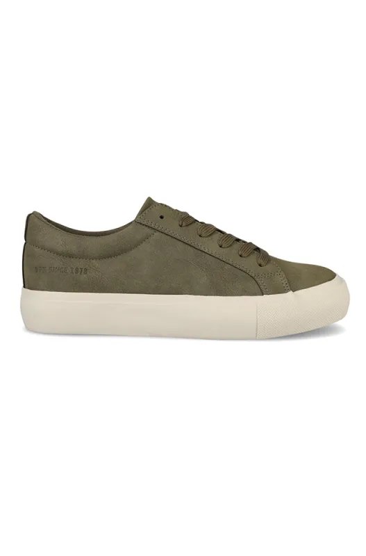Callan Pu Lace Up Sneaker _ 158335 _ Fatigue sold by Dunns