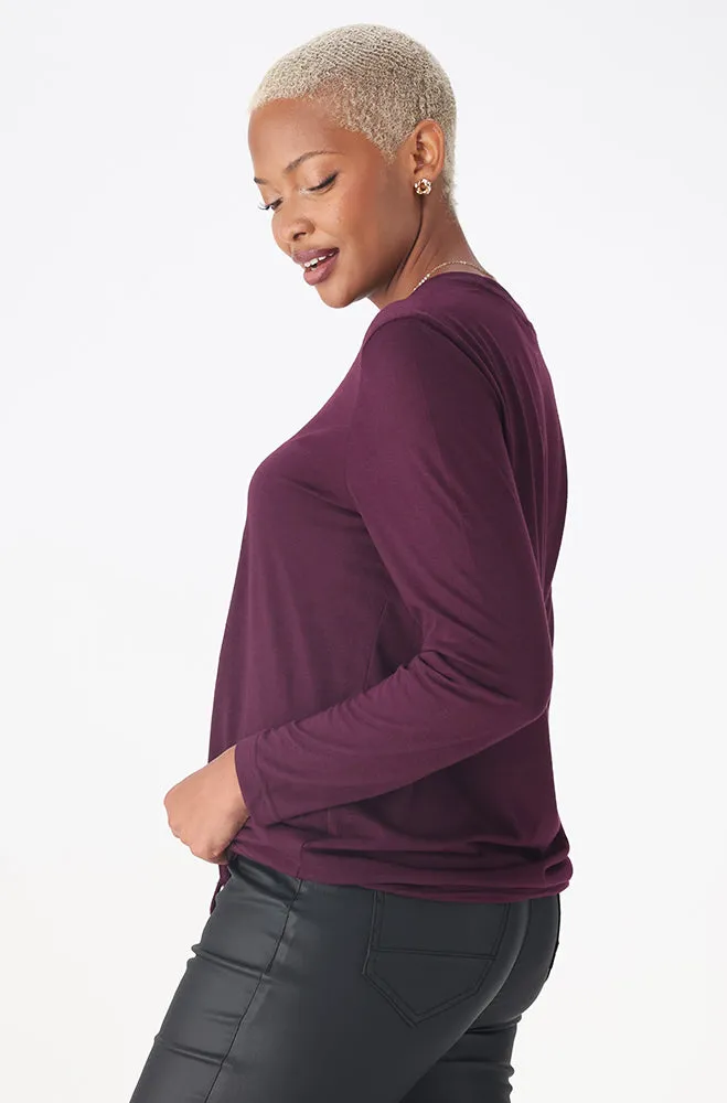 Carlie Drawcord Graphic Tee _ 159981 _ Purple sold by Dunns product image thumbnail 2