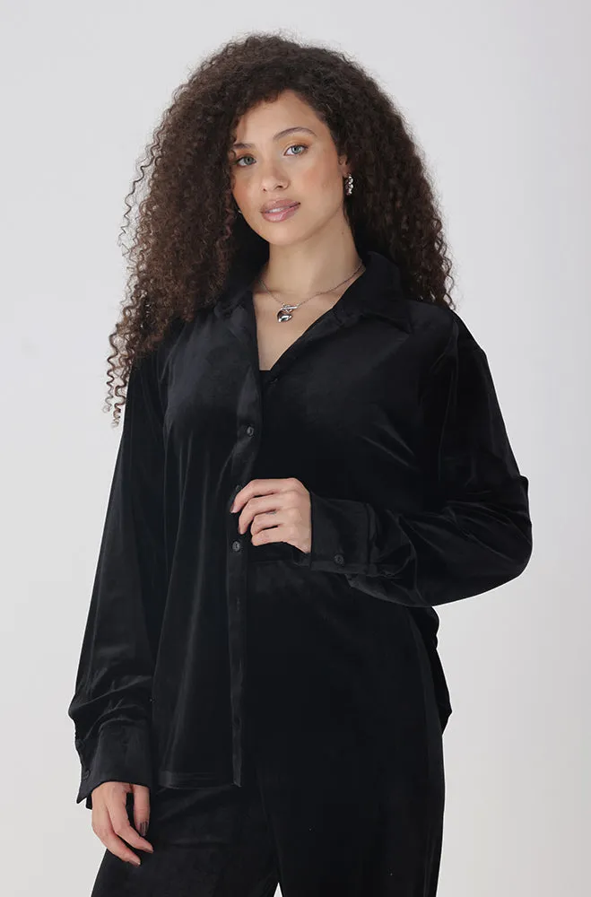 LEAH VELOUR SHIRT sold by Dunns product image thumbnail 2