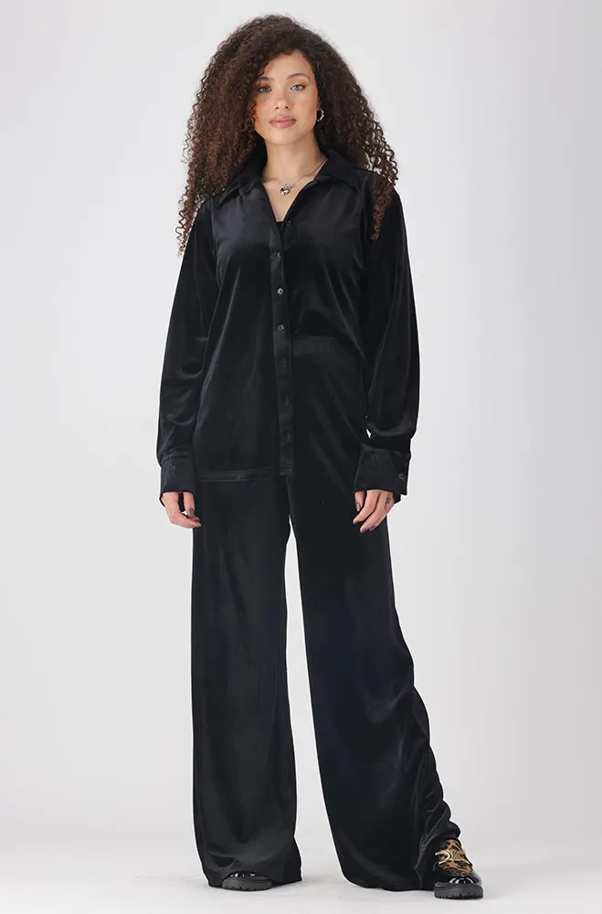 LEAH VELOUR SHIRT sold by Dunns product image thumbnail 4