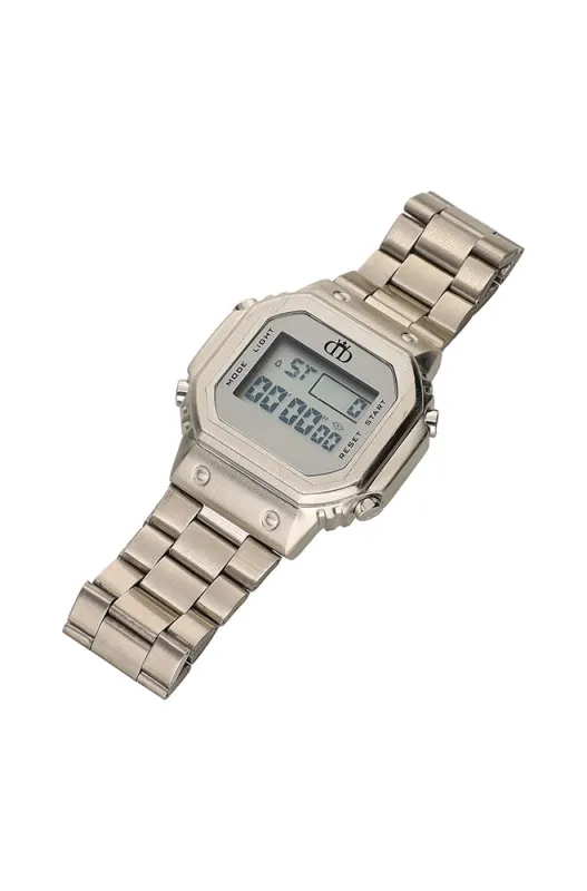 Toby Digital Watch _ 159625 _ Silver sold by Dunns