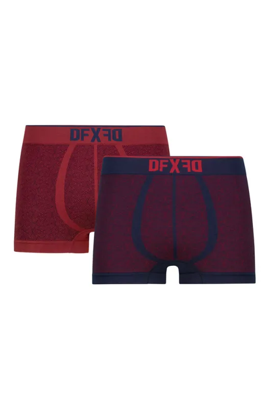 Leo Seamfree Trunks 2pk _ 161841 _ Burgundy sold by Dunns
