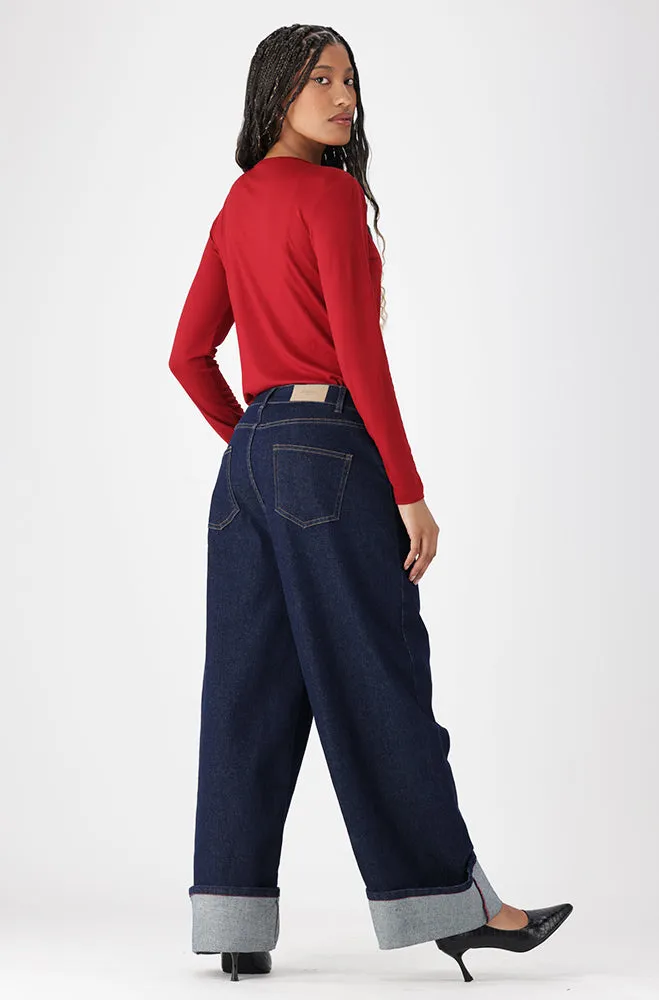 Cleo Crew Neck Tee _ 158044 _ Wine sold by Dunns product image thumbnail 5