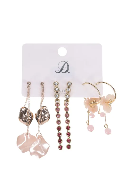 XALEEN 3 PACK EARRINGS sold by Dunns