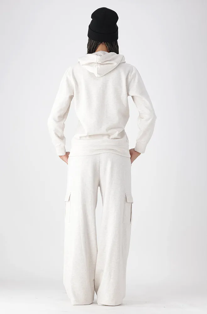 LUCY SIDE SLIT FLEECE HOODIE TOP sold by Dunns product image thumbnail 5