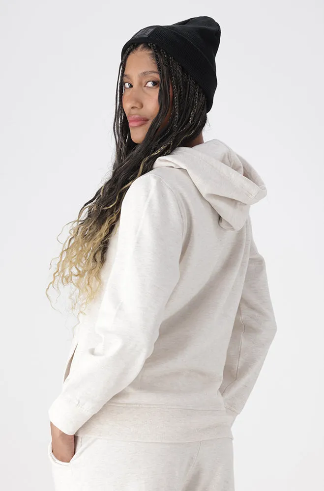 LUCY SIDE SLIT FLEECE HOODIE TOP sold by Dunns product image thumbnail 3