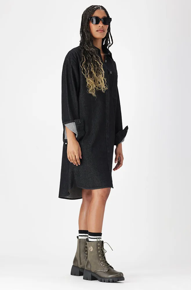 ESTIE DENIM SHIRT DRESS sold by Dunns product image thumbnail 2