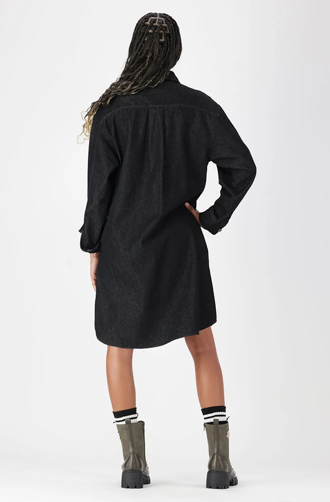 ESTIE DENIM SHIRT DRESS sold by Dunns product image thumbnail 4