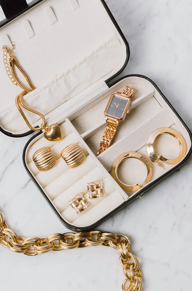 Monique Jewellery Box _ 159873 _ Black sold by Dunns