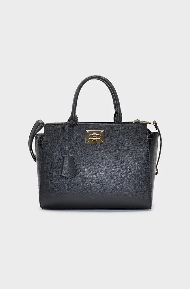 Demi Large Handbag _ 162836 _ Black sold by Dunns