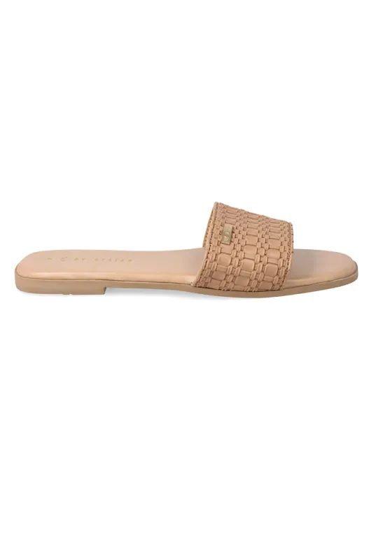Jaqi Embossed Pu Upper Sandal _ 161468 _ Nude sold by Dunns