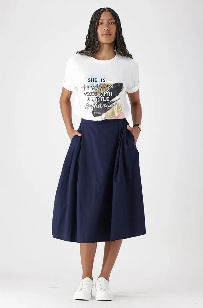 SARAH ELASTICATED A-LINE SKIRT sold by Dunns product image thumbnail 3