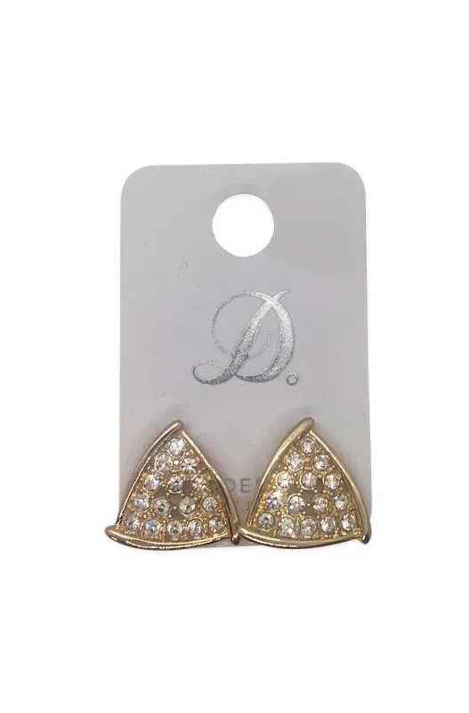 Lisa Diamante Stud Earrings _ 162847 _ Gold sold by Dunns