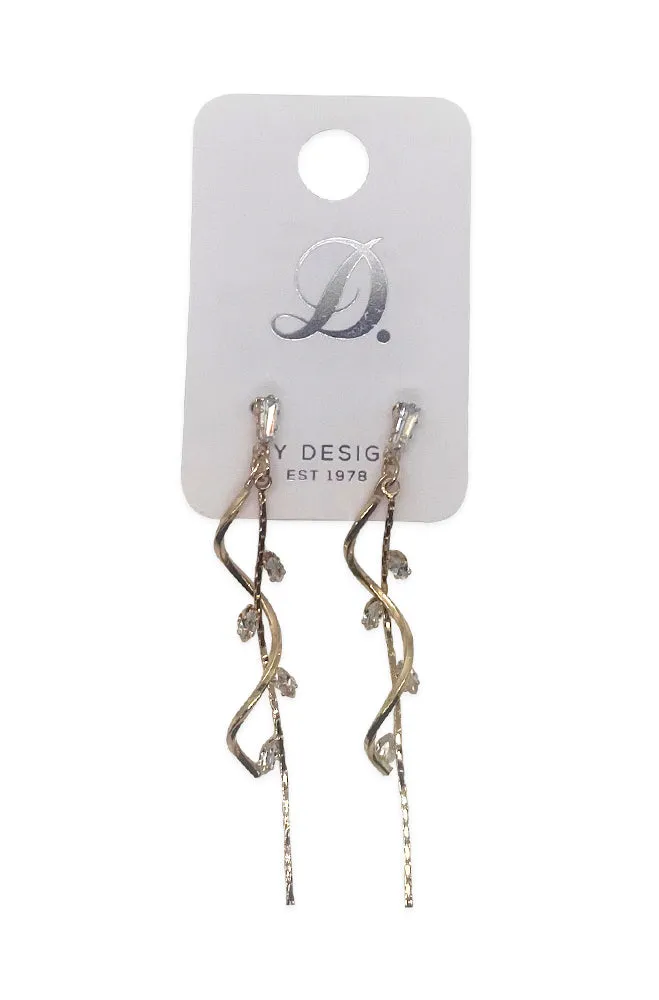 Zenith Drop Statement Earrings _ 158252 _ Gold sold by Dunns