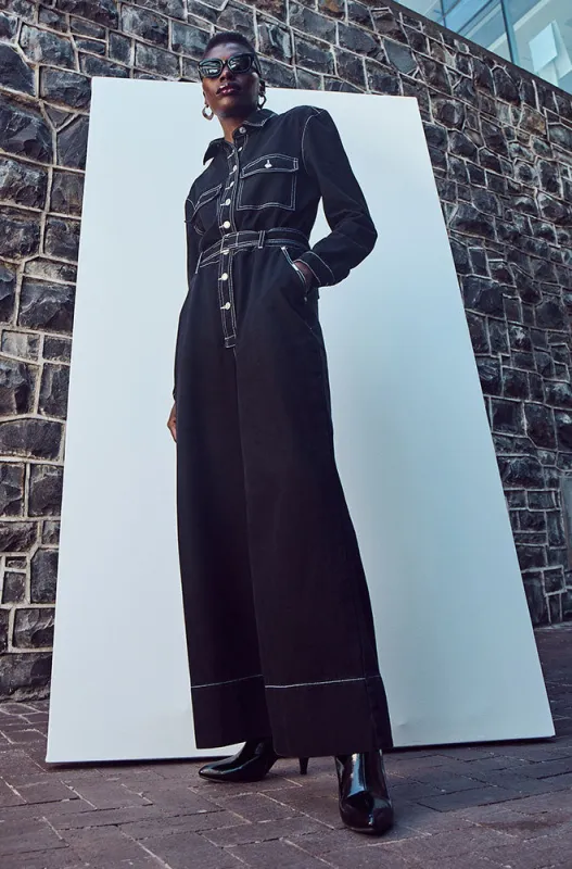 ROGUE DENIM BOILER SUIT sold by Dunns