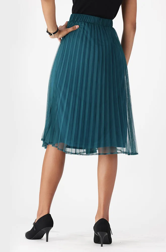 EMILIA PLEATED MIDI SKIRT sold by Dunns product image thumbnail 3