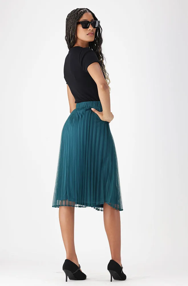 EMILIA PLEATED MIDI SKIRT sold by Dunns product image thumbnail 5