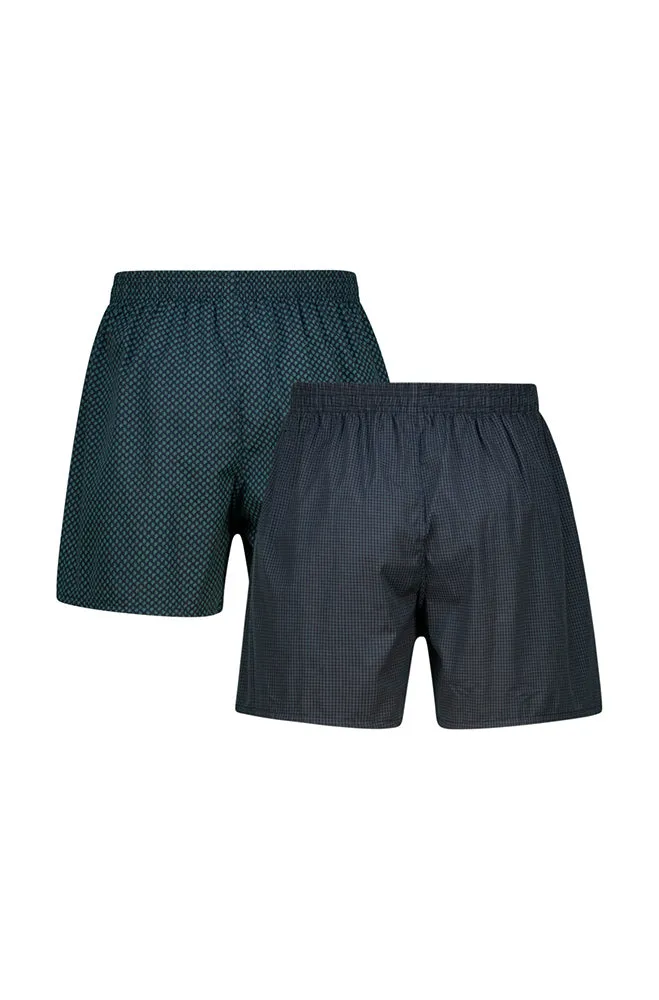 Marley Woven Boxers 2pk _ 157298 _ Green sold by Dunns product image thumbnail 2
