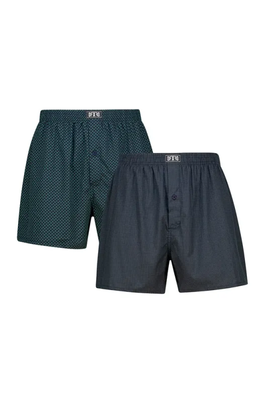 Marley Woven Boxers 2pk _ 157298 _ Green sold by Dunns