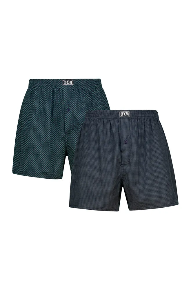 Marley Woven Boxers 2pk _ 157298 _ Green sold by Dunns