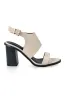 Elora Wide Strap Block Heel _ 161644 _ Milk sold by Dunns