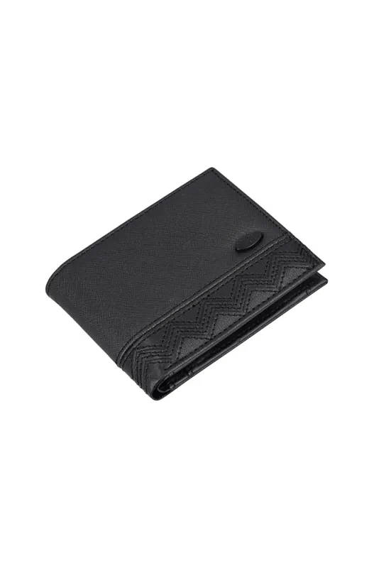 Dean Textured Wallet _ 165226 _ Black made by Dunns