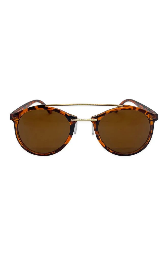 Nico Aviator Sunglasses _ 163401 _ Brown sold by Dunns