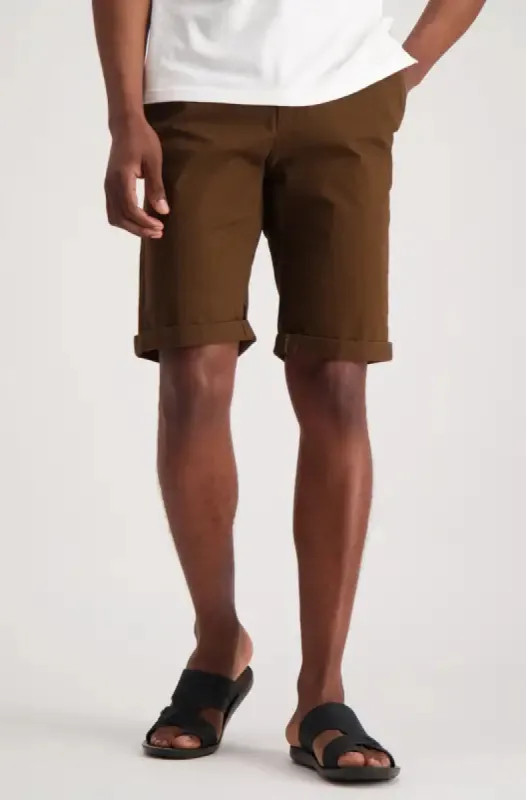 Cardiff Chino Short _ 126023 _ Brown sold by Dunns