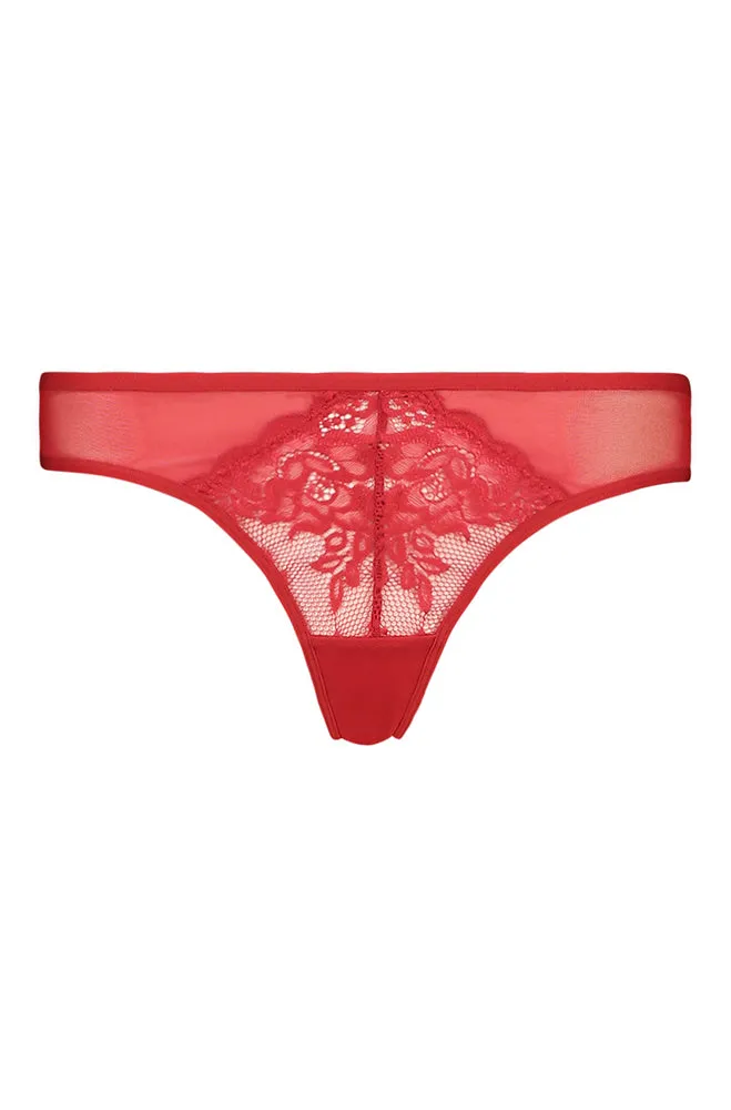 ZOEY MESH/LACE THONG sold by Dunns