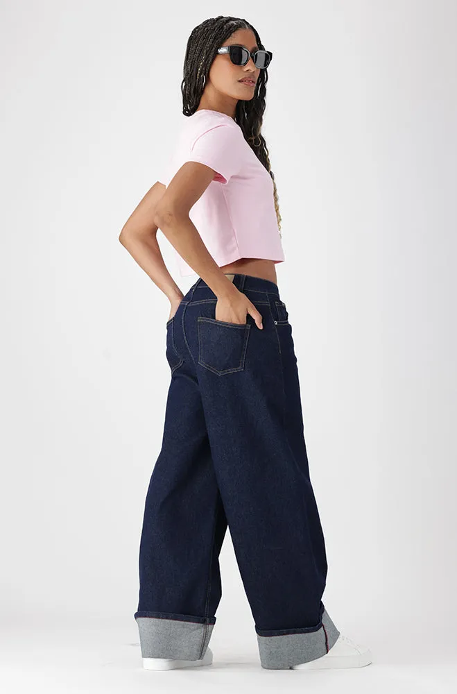 BELLA CREW NECK FITTED CROP TEE sold by Dunns product image thumbnail 5