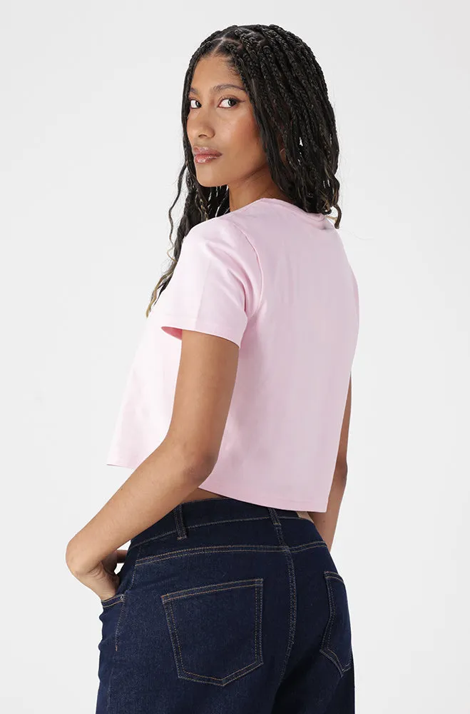 BELLA CREW NECK FITTED CROP TEE sold by Dunns product image thumbnail 3