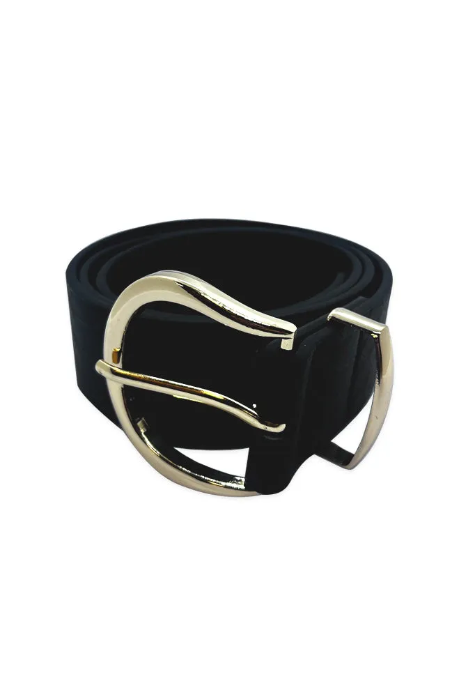 Rosaria Croc Circle Belt _ 161273 _ Black sold by Dunns product image thumbnail 2