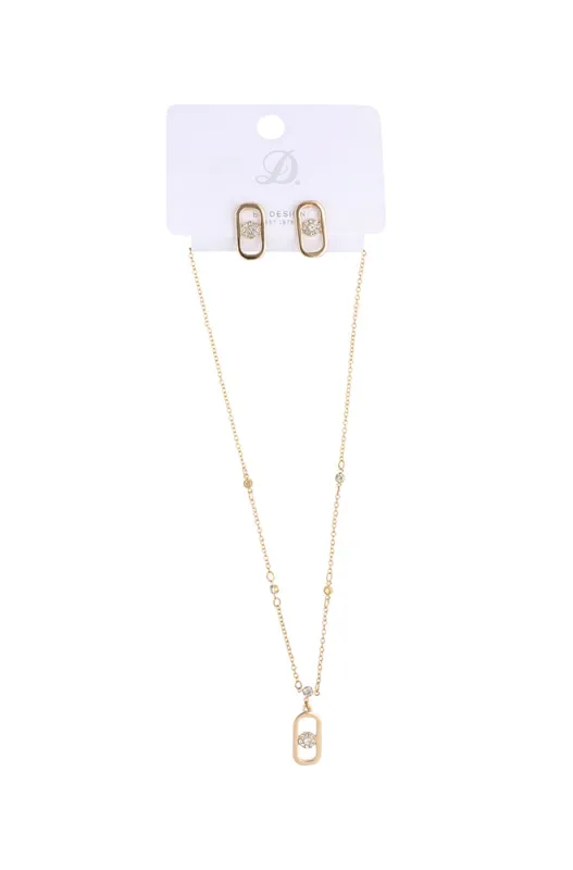 Stacy Necklace Set _ 163107 _ Gold sold by Dunns