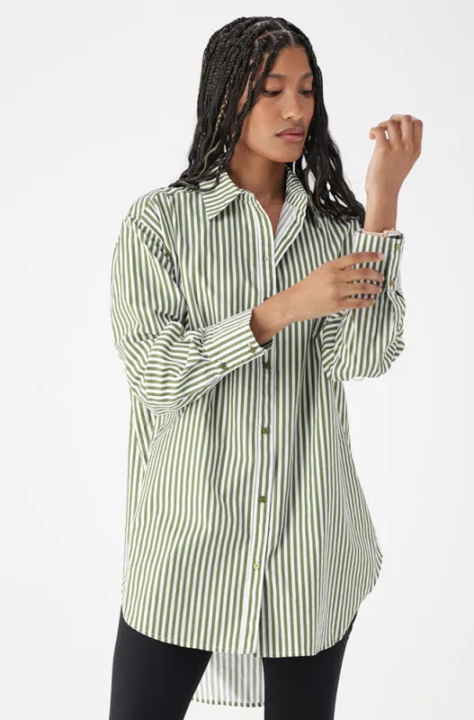 Mia Boyfriend Shirt _ 162567 _ Green sold by Dunns