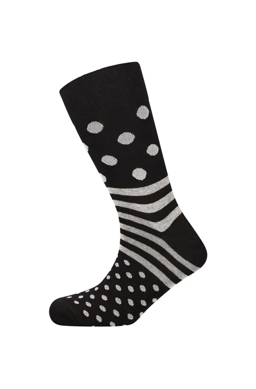 Carlo Single Sock _ 157249 _ Grey Mel sold by Dunns