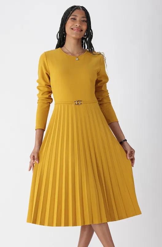 STEFANI PLEATED DRESS sold by Dunns