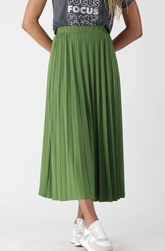 EMILIA PLEAT SLINKY SKIRT sold by Dunns