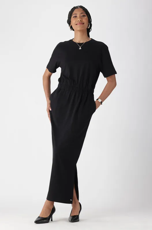 Sharon T Shirt Dress _ 163184 _ Black sold by Dunns