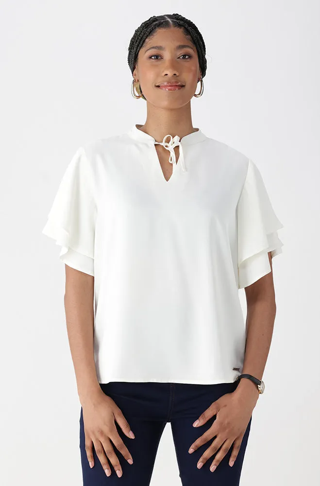 MARISA FRONT TIE TOP sold by Dunns