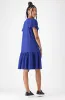 Cindy Textured Knit Tulip Sleeve Dress _ 162621 _ Blue sold by Dunns
