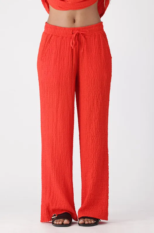 SAM  WIDE LEG PANTS _ 162768 _ Orange sold by Dunns