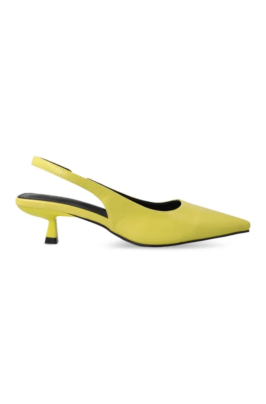 Alaya Slingback Court Heel _ 164397 _ Green sold by Dunns