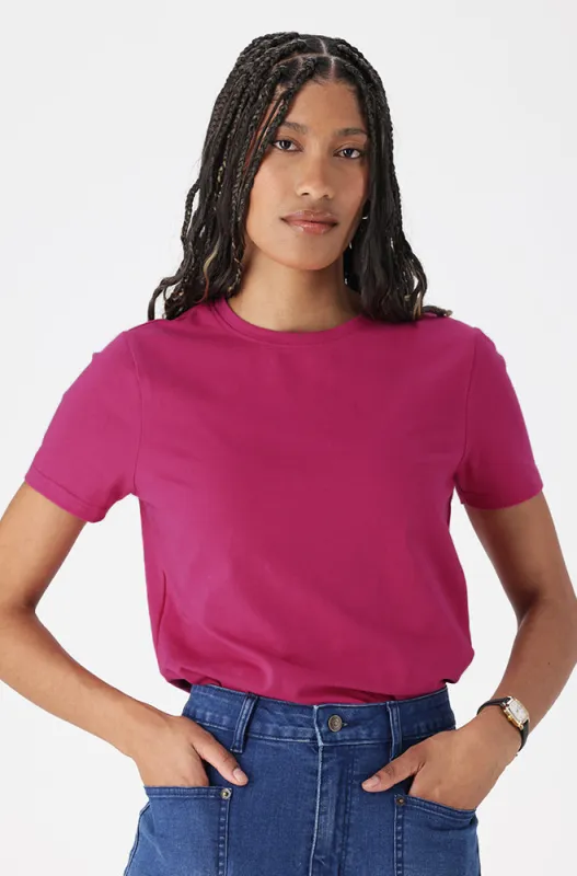 Candice Crew Neck Tee _ 162197 _ Purple sold by Dunns