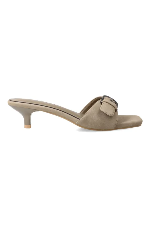 Kitten Heel Slip In _ 161257 _ Stone sold by Dunns