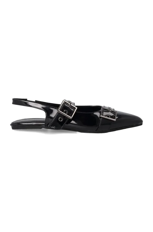 Dolley double buckle slingback pump sold by Dunns
