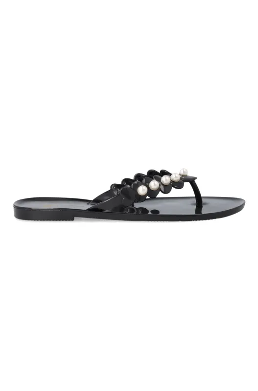 Sloane pearl jelly sandal sold by Dunns