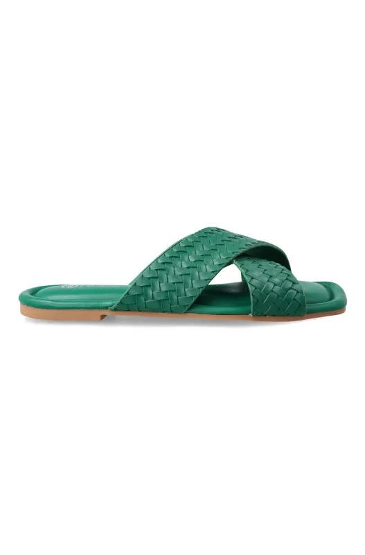 Kya cross over flat sandal sold by Dunns
