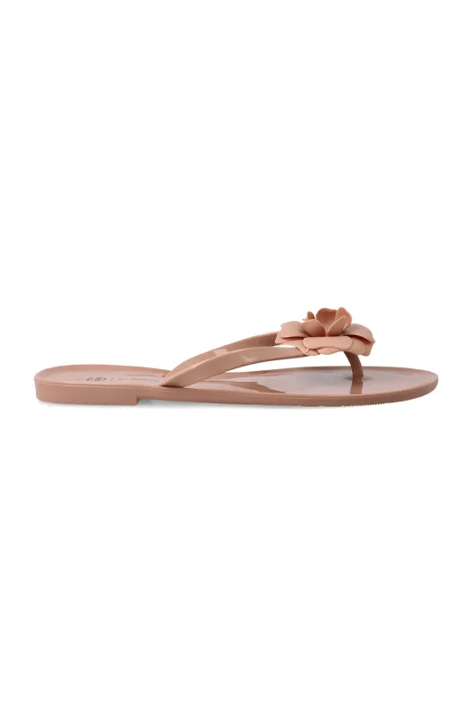 Sutton flower jelly sandal sold by Dunns
